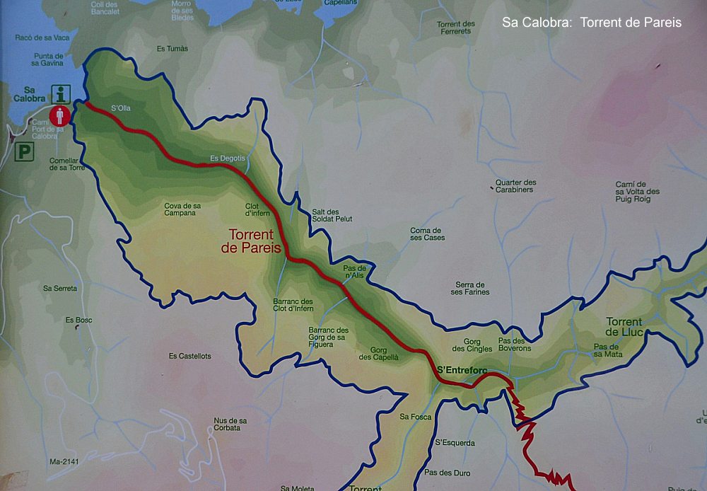 Sa Calobra, Mallorca: Torrentes de Pareis