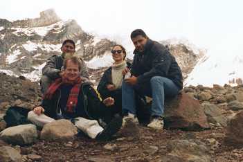 Rast auf dem Chimborazo