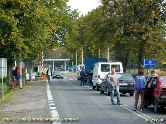 an der Grenze zur russischen Enklave Kaliningrad / K�nigsberg